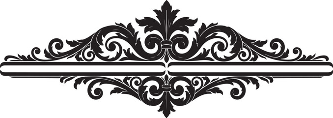 Elegant Vintage Floral Ornamental Divider &ndash; Luxury Classic Scroll Design