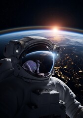 Astronauts Perspective - A Stunning View of Earth from Space.