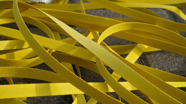 Bright Yellow Strapping Texture