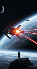 Astronauts Stance - A Cosmic Encounter with Interstellar Warfare.