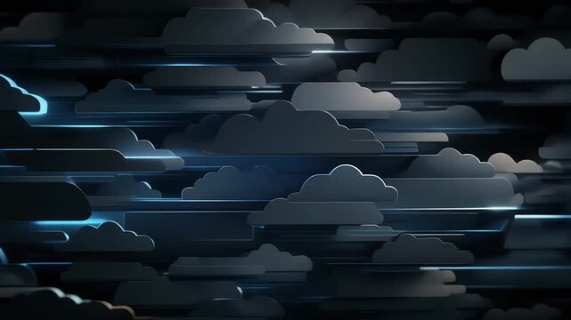  Abstract cloud computing background video for corporate technology presentation AAA 6/6