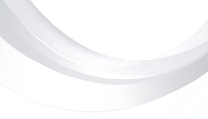Smooth white and light gray abstract flowing curves on a clean minimalist background, elegant design element