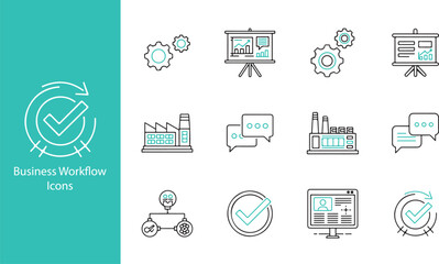 Business Workflow Process Icon