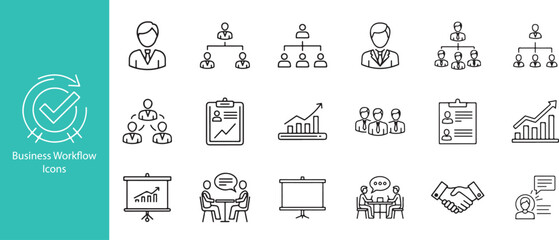 Corporate Workflow Management Icon