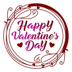 valentine day typography