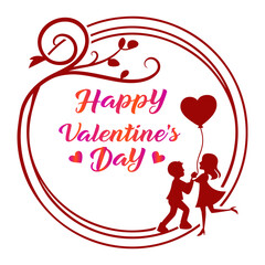 valentine day typography