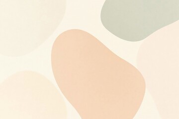 Soft natural abstract design background with organic shapes, pastel colors, calm atmosphere, modern minimal graphic design, high resolution, stock image, no text
