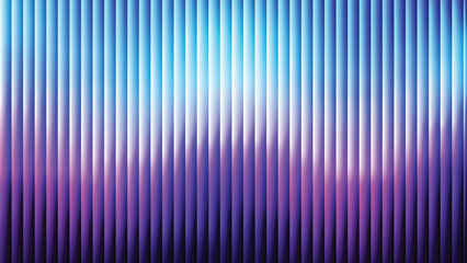 Glass ripple texture with dark gradient background and lilac light streaks. Futuristic distortion, moody abstract glow, reeded vertical blur. Vector illustration EPS