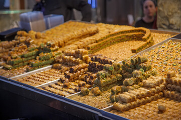 market stall in the market