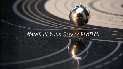 A Steady Pendulum Maintaining Rhythmic Motion