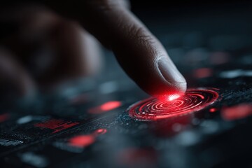 Analyst detects threats using modern interface in cybersecurity operations with focus on data integrity and network defense