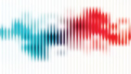 Glass ripple texture with dark gradient background and lilac light streaks. Futuristic distortion, moody abstract glow, reeded vertical blur. Vector illustration EPS