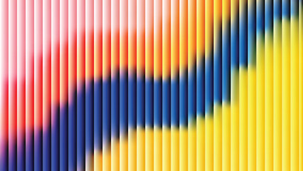 Glass ripple texture with dark gradient background and lilac light streaks. Futuristic distortion, moody abstract glow, reeded vertical blur. Vector illustration EPS