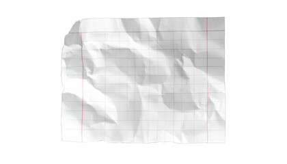 Obraz premium A torn, crumpled piece of lined paper isolated against a stark black background