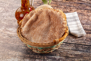 Turkish traditional Pita round bread