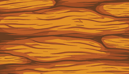Wooden Vector Cartoon Texture for Game Assets
