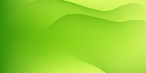 Abstract Green Gradient Wave Background with Smooth Organic Shapes. Modern Trendy design in Vector Illustration