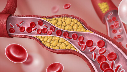 Artery Plaque Atherosclerosis.