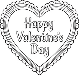 Vintage floral wedding invitation card design featuring a decorative heart with lace patterns and an ornamental vector frame border on a retro greeting label