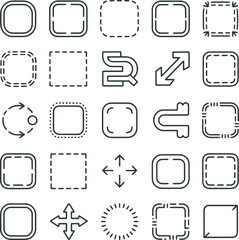 Irregular Hand Drawn Border Shapes