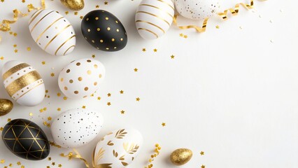 Golden Easter Eggs Concept Banner - 9