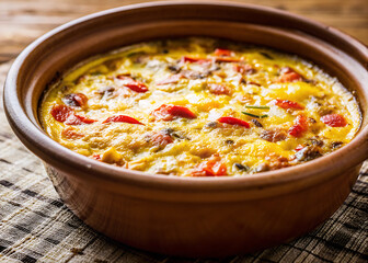 Baked Casserole Dish for Restaurant Branding and Food Marketing