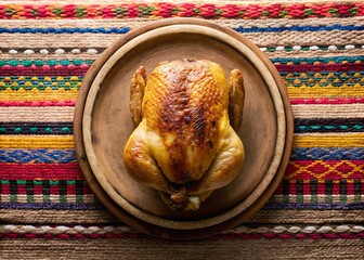 Whole Roasted Chicken for Restaurant Branding and Culinary Advertising