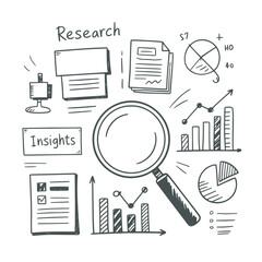 Business Research and Data Analysis Doodle