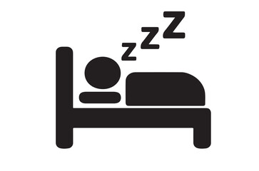 Sleep Improvement and Rest Silhouette Icon