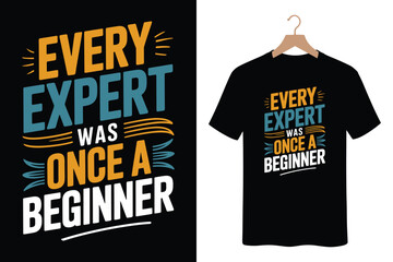 Inspirational quote t-shirt design with motivational text