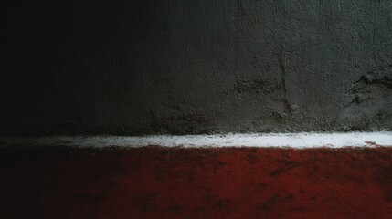 壁と床の境界線が見える室内のシーン