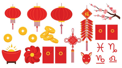 Chinese New Year Elements and Symbols 7.