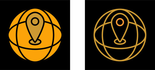 Obraz premium Vacation Spots Vector Icon
