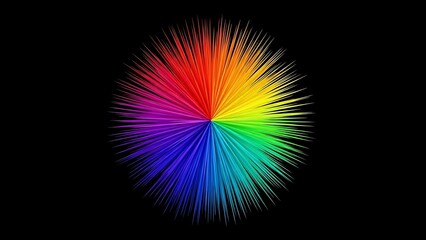 Vibrant Spectrum Radial Explosion