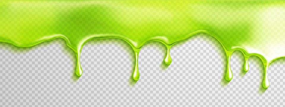 Slime drip green background with toxic halloween splash and snot liquid 3D. Paint gooey comic with slime design and drip green texture for poison blob. Zombie frame aesthetic for halloween