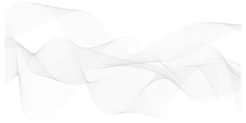 Abstract sound wave PNG overlay with soft gradient lines, creating a dynamic visual effect for design projects, enhancing digital artwork and presentations