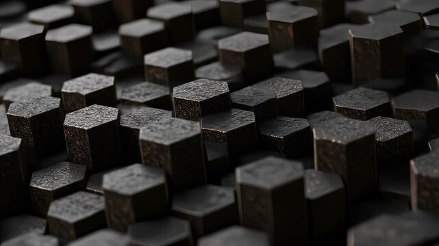 Abstract Honeycomb Surface: A Dynamic Display of Hexagonal Structures in Dim Lighting Conditions