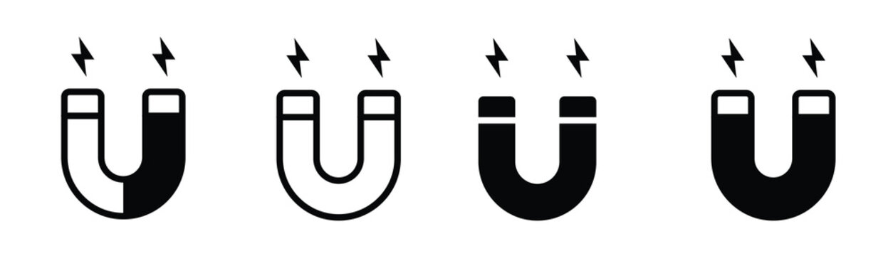 magnet icon isolated on white background