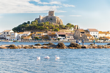 La tour Barberousse &agrave; Gruissan dans l'Aude en r&eacute;gion Occitanie.