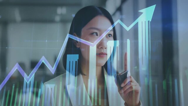 マーケターの戦略的成長を重ね合わせた二重露光アート