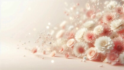 abstract background with flowers 