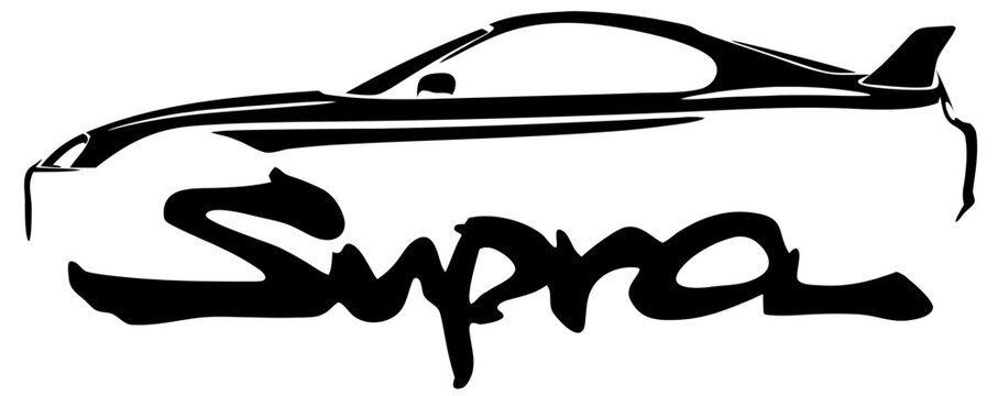 vector illustration of a silhouette of a car