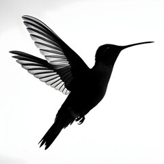 a minimalist black and white silhouette of a humid