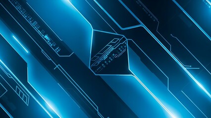 Abstract digital circuit pattern