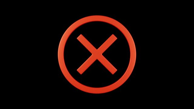 3D Wrong Rejected False Animation | Alpha Loop