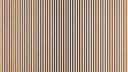 Obraz premium Close-up of light wooden wall panels with vertical slats, ideal as an interior design background and a versatile wooden banner template, suitable for creative projects.