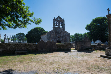 Medieval Stone Chapel in Rural European Village, Traditional Architecture