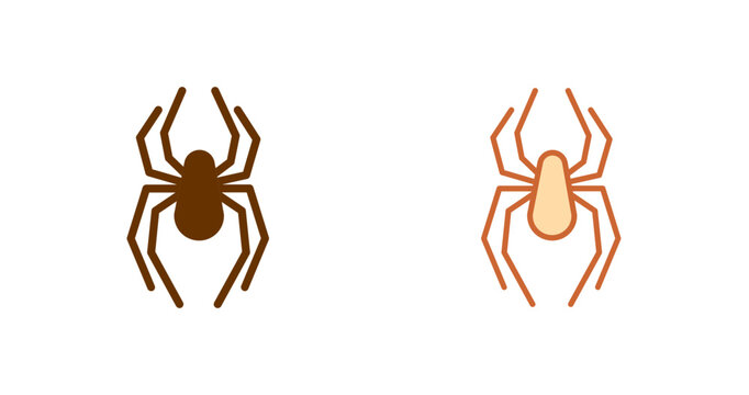 Black Widow Spider Vector Icon