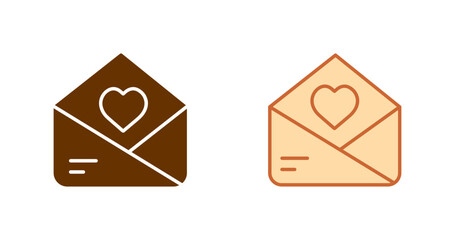 Love Letter Envelope Vector Icon