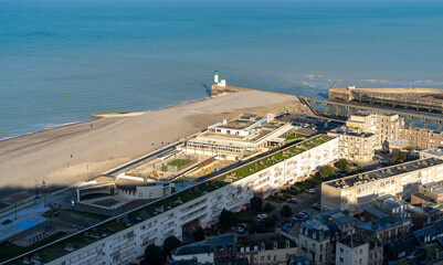 La ville du Tréport, Seine-Maritime, France